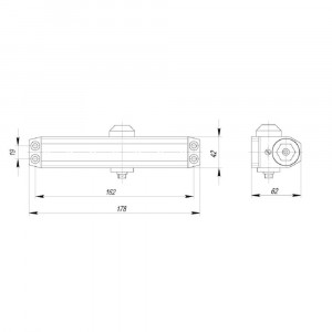 Доводчик Ajax TDR-100 Доводчик Ajax TDR-100